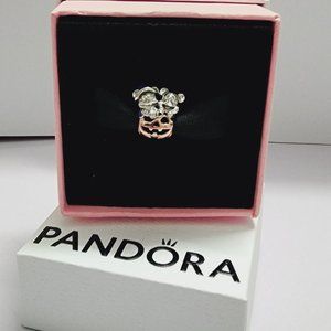 Pandora Disney Mickey Mouse & Minnie Mouse Halloween Pumpkin Charm